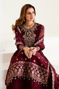 Alizeh Fashion Reena Handcrafted Chiffon 3Pc Suit AF-HM-4009-Meadow - House Of Hania