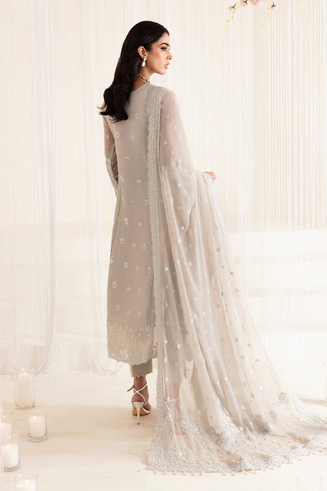 Alizeh Fashion Reena Handcrafted Chiffon 3Pc Suit AF-HM-4015-Mosaic - House Of Hania