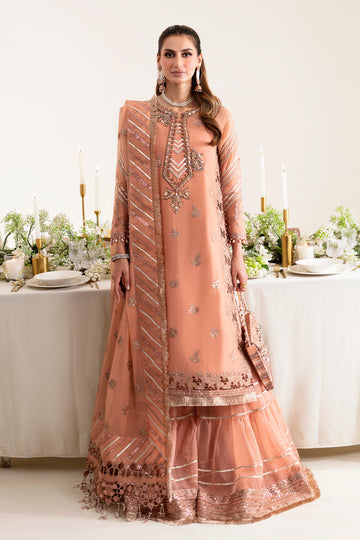 Alizeh Fashion Reena Handcrafted Chiffon 3Pc Suit AF-HM-4020-Margret - House Of Hania