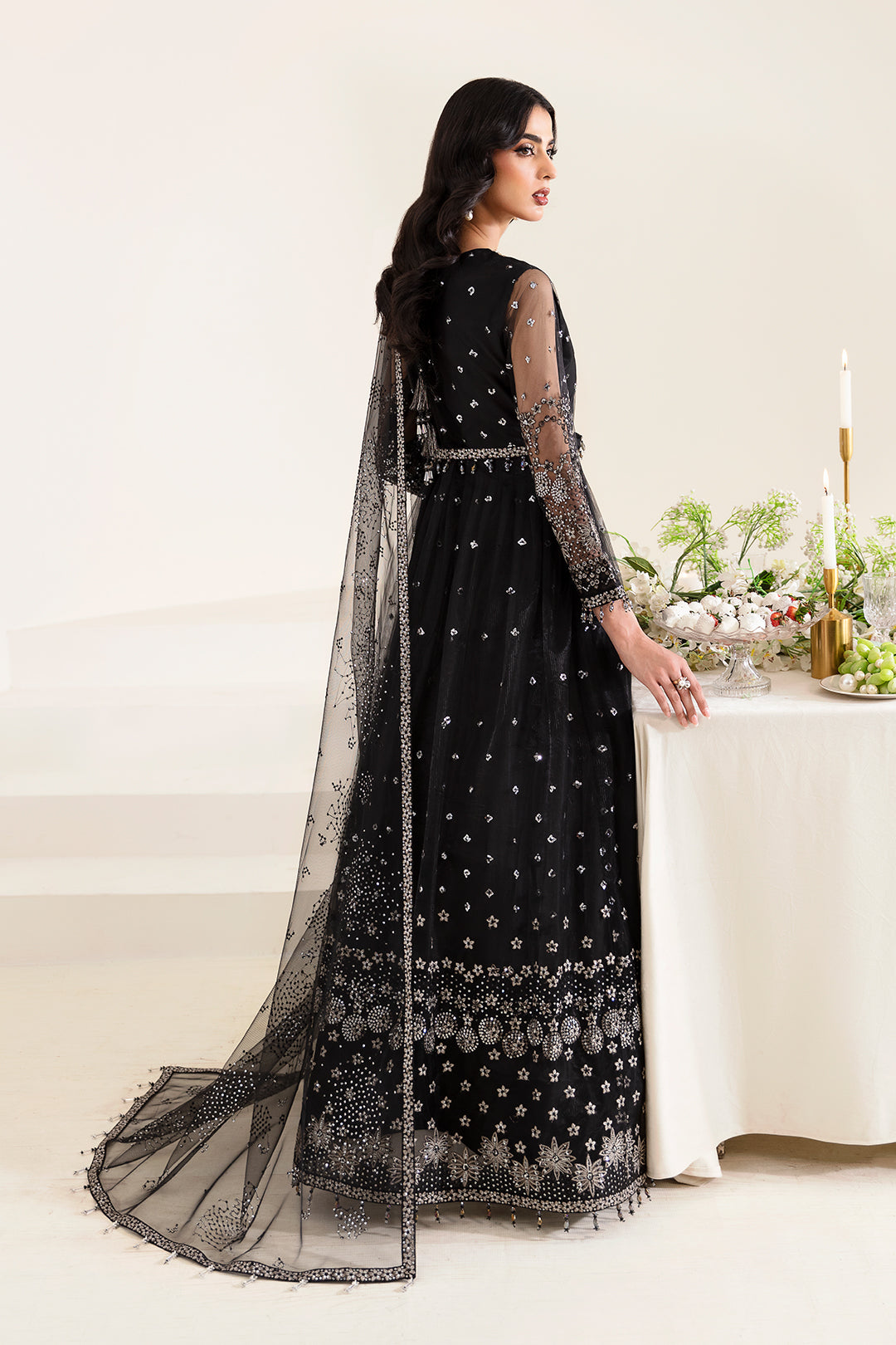 Alizeh Fashion Reena Handcrafted Net 3Pc Suit AF-HM-4017-Lucent - House Of Hania
