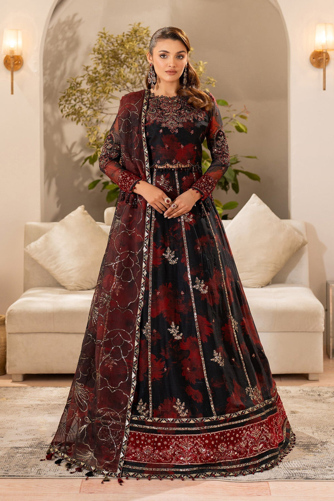Alizeh | Fleur Chiffon |  AF-CH-2191-Talia - House Of Hania
