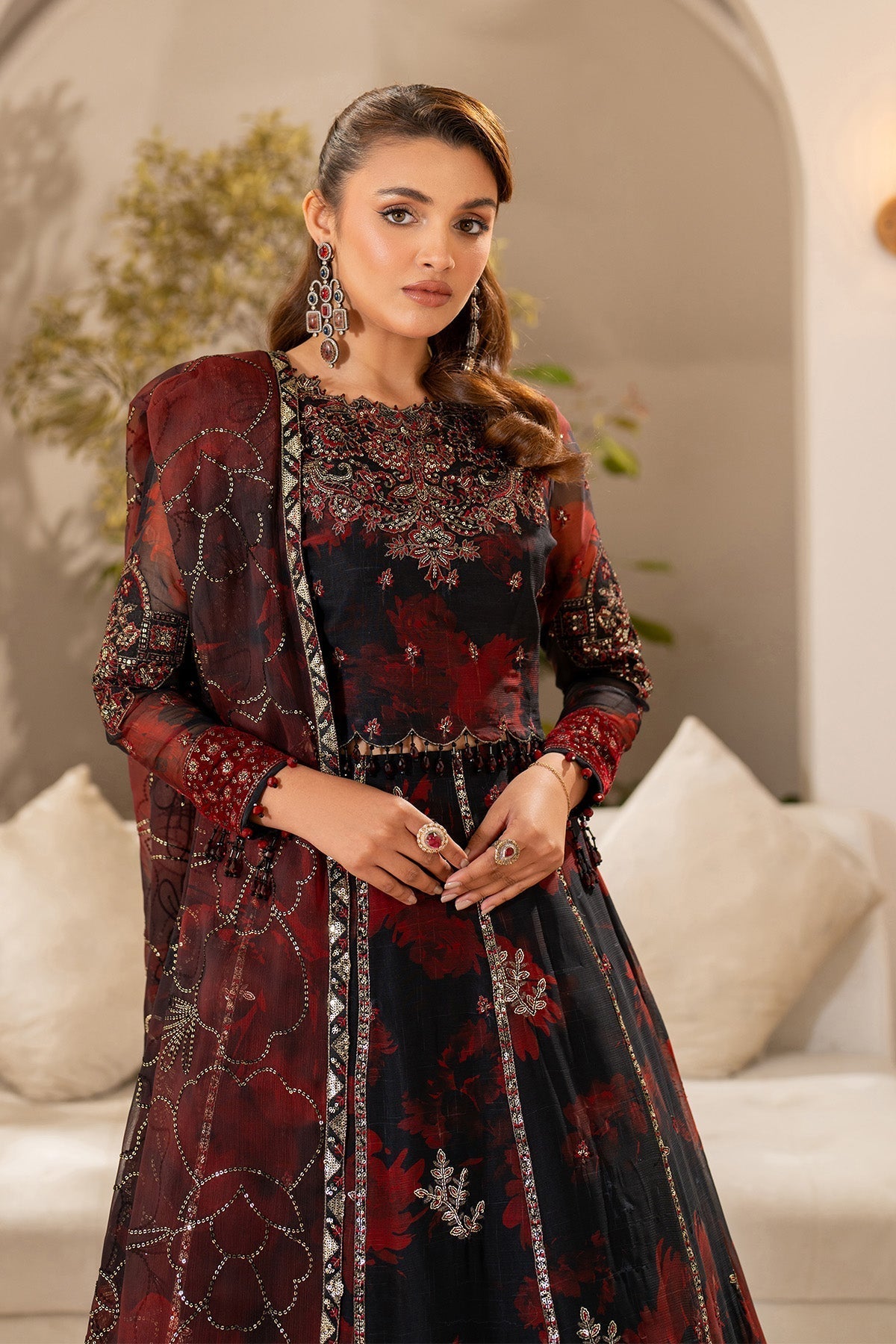Alizeh | Fleur Chiffon |  AF-CH-2191-Talia - House Of Hania