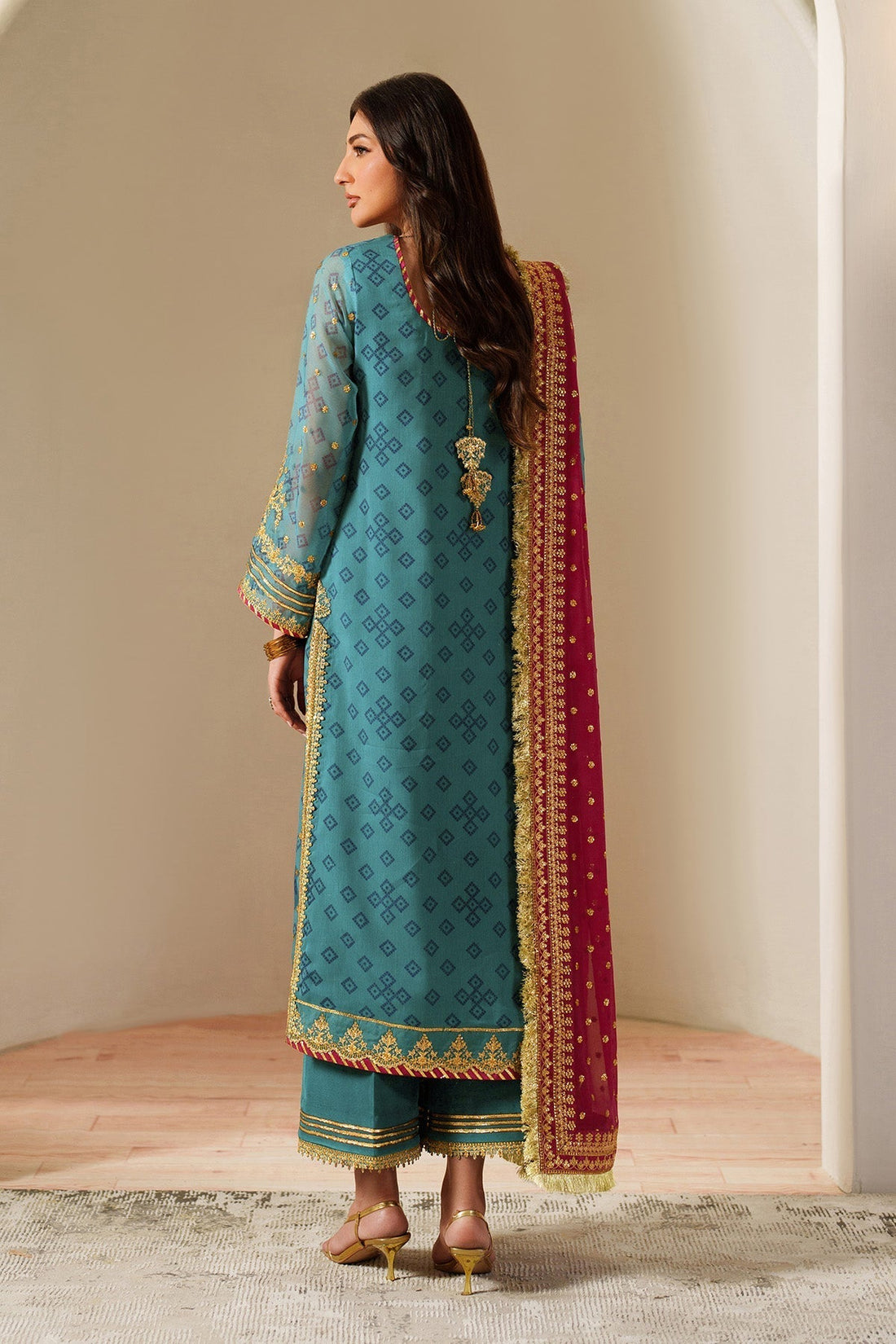 Alizeh | Fleur Chiffon |  AF-CH-2192-Elaira - House Of Hania
