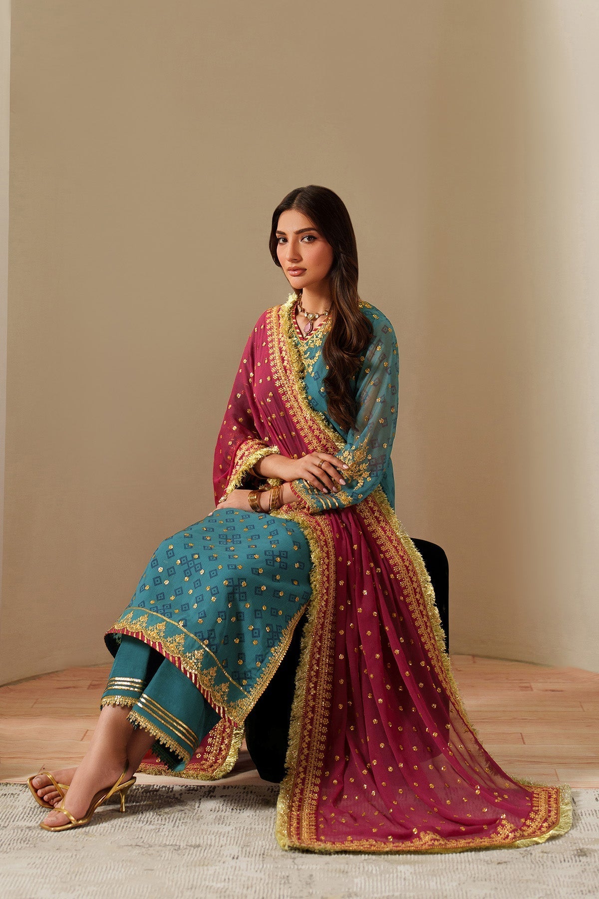 Alizeh | Fleur Chiffon |  AF-CH-2192-Elaira - House Of Hania