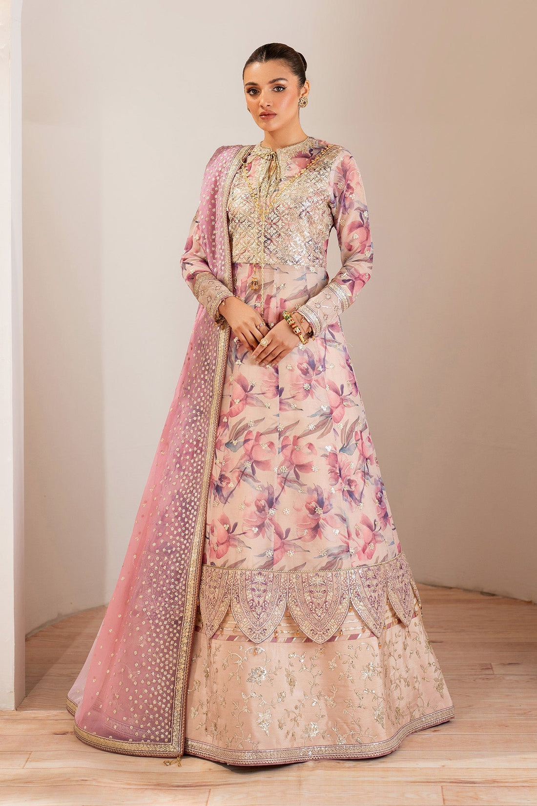 Alizeh | Fleur Chiffon |  AF-CH-2193-Dina - House Of Hania