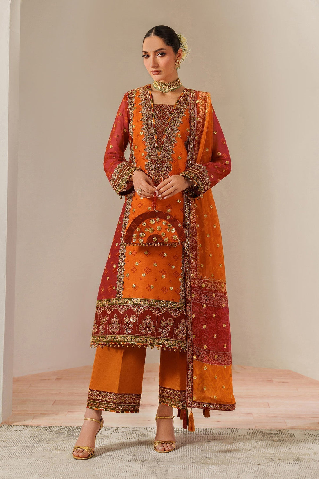 Alizeh | Fleur Chiffon |  AF-CH-2194-Zyne - House Of Hania
