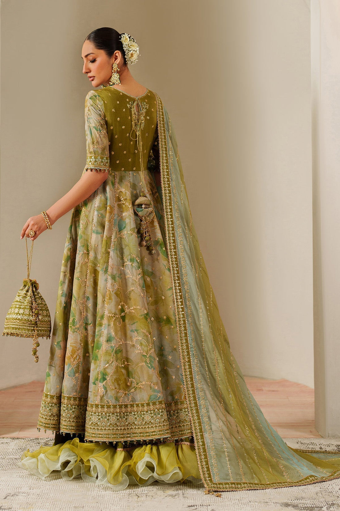 Alizeh | Fleur Chiffon |  AF-CH-2195-Renee - House Of Hania