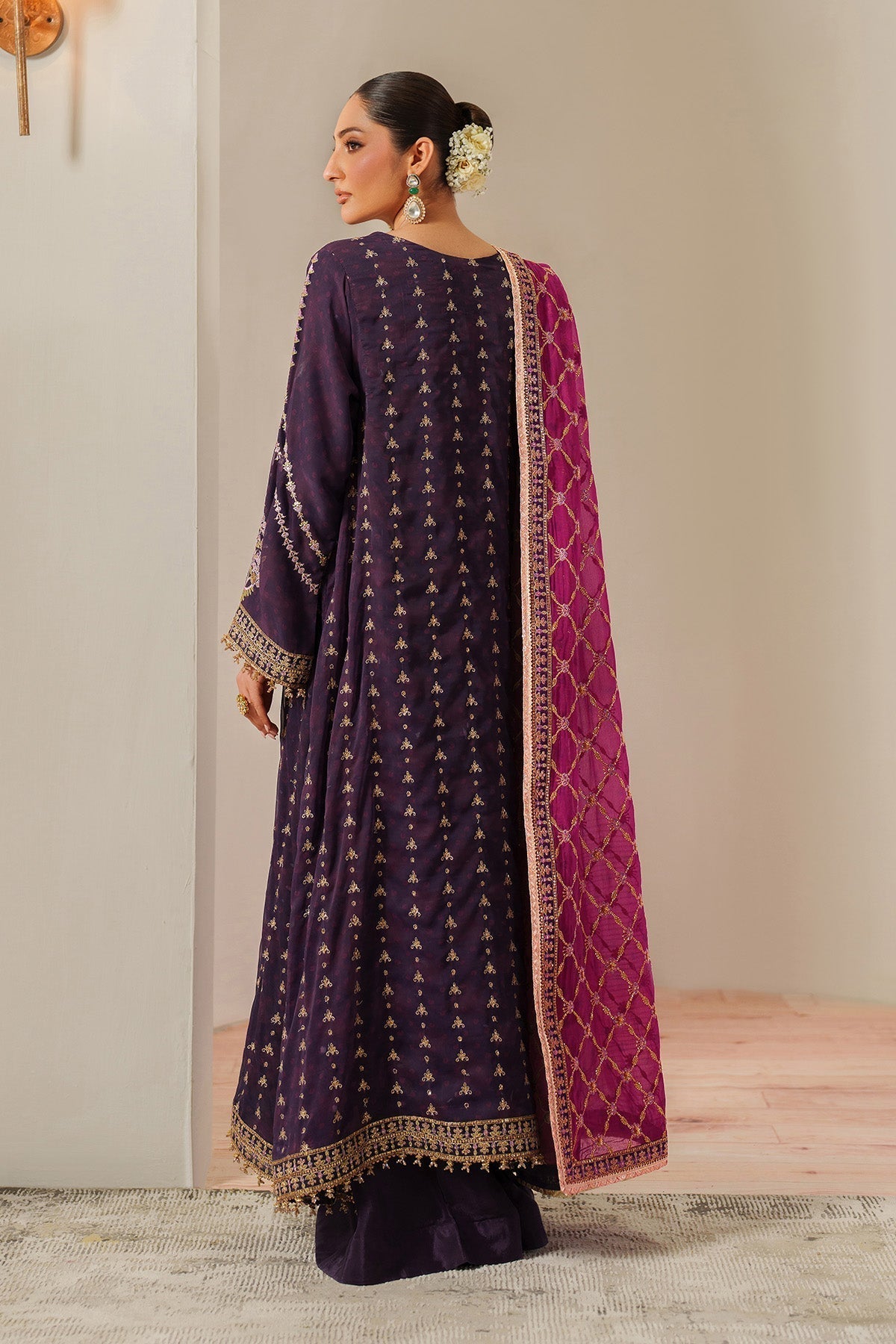 Alizeh | Fleur Chiffon |  AF-CH-2196-Reya - House Of Hania