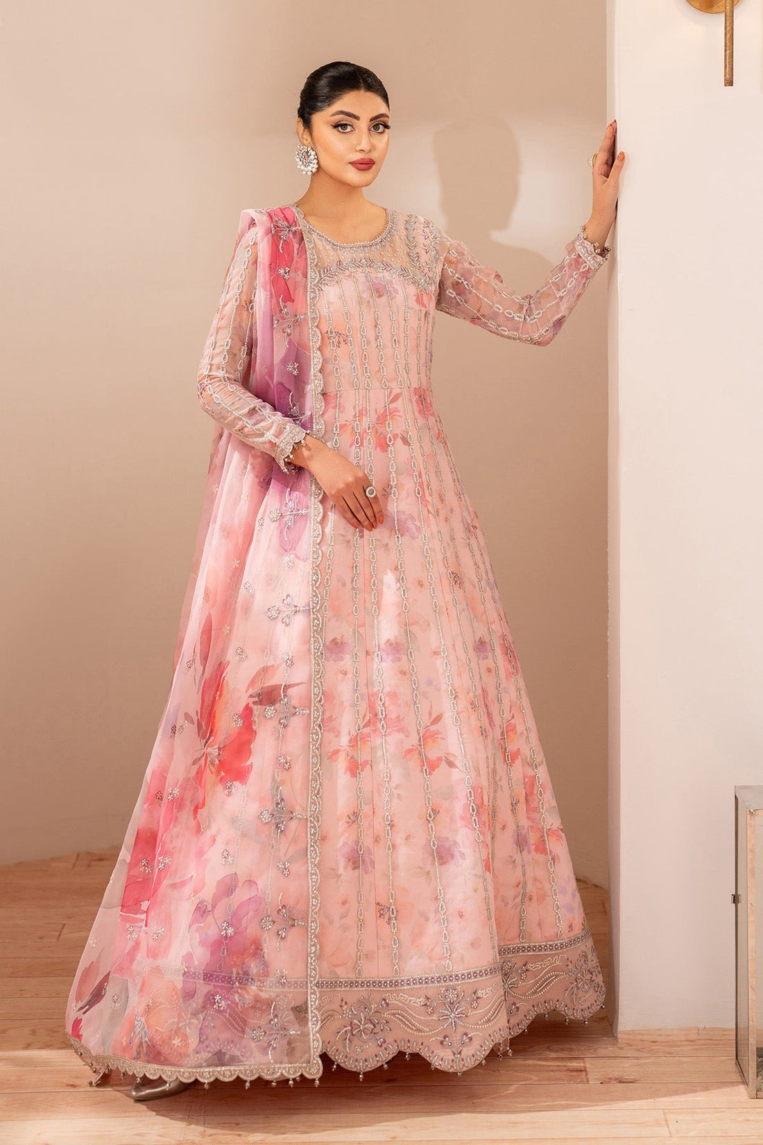 Alizeh | Fleur Chiffon |  AF-CH-2197-Rimayah - House Of Hania