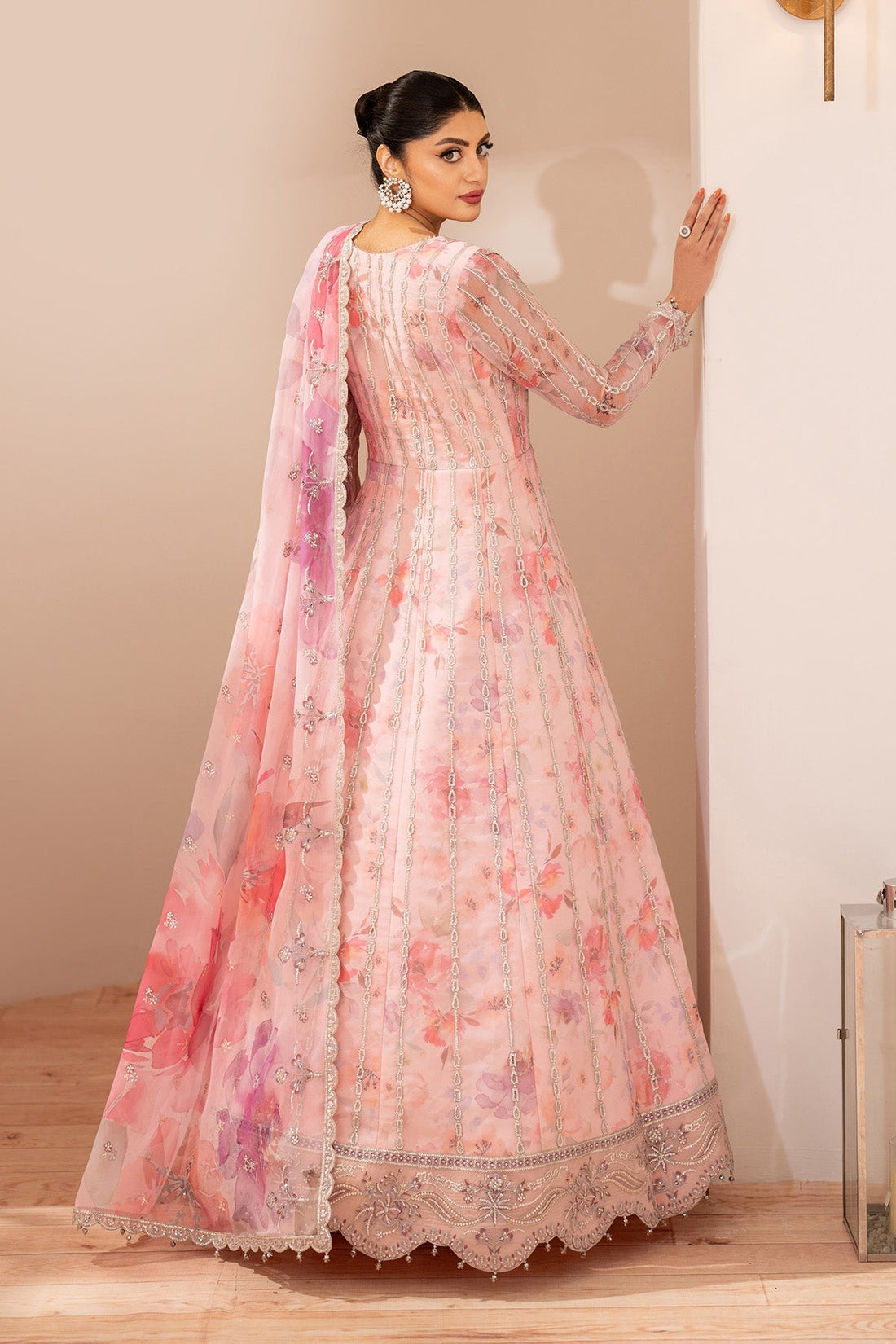 Alizeh | Fleur Chiffon |  AF-CH-2197-Rimayah - House Of Hania