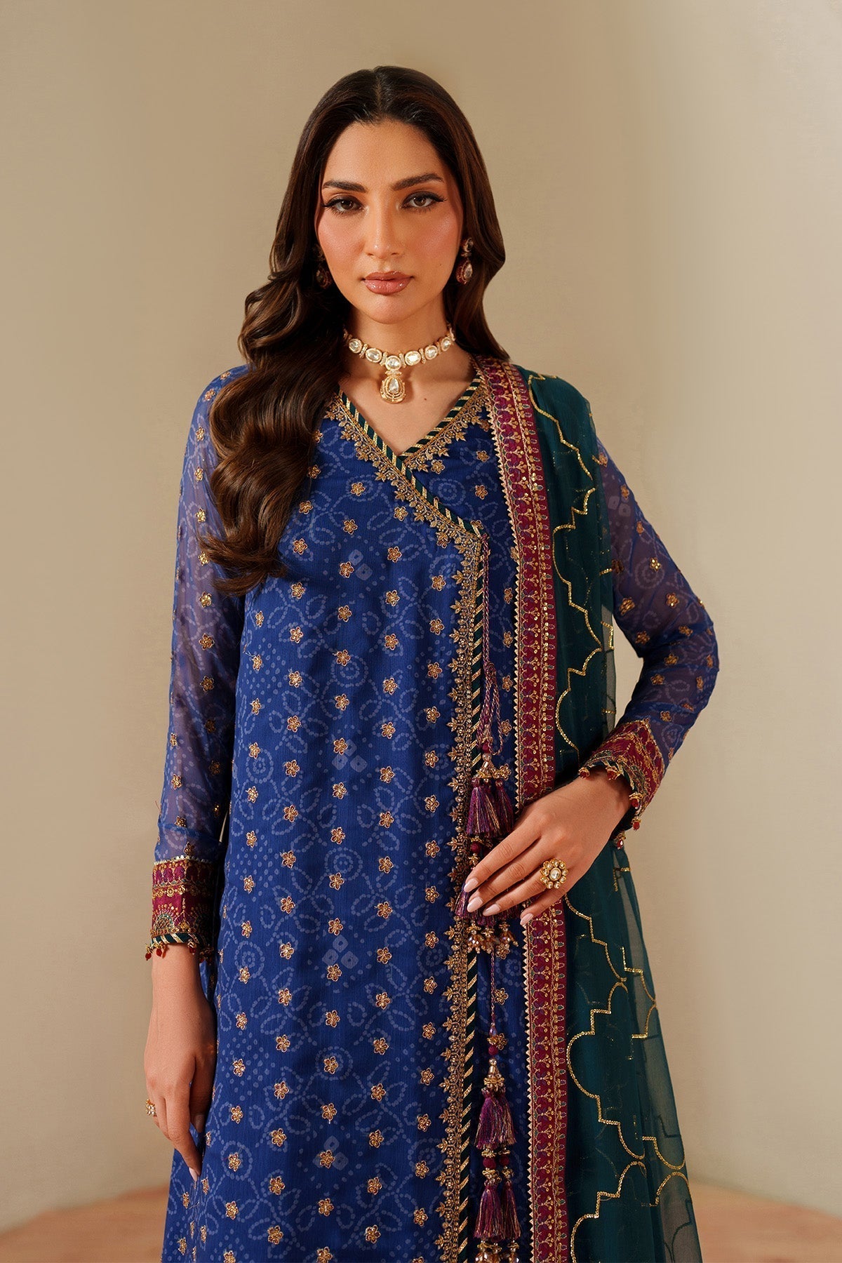 Alizeh | Fleur Chiffon |  AF-CH-2198-Rahsa - House Of Hania