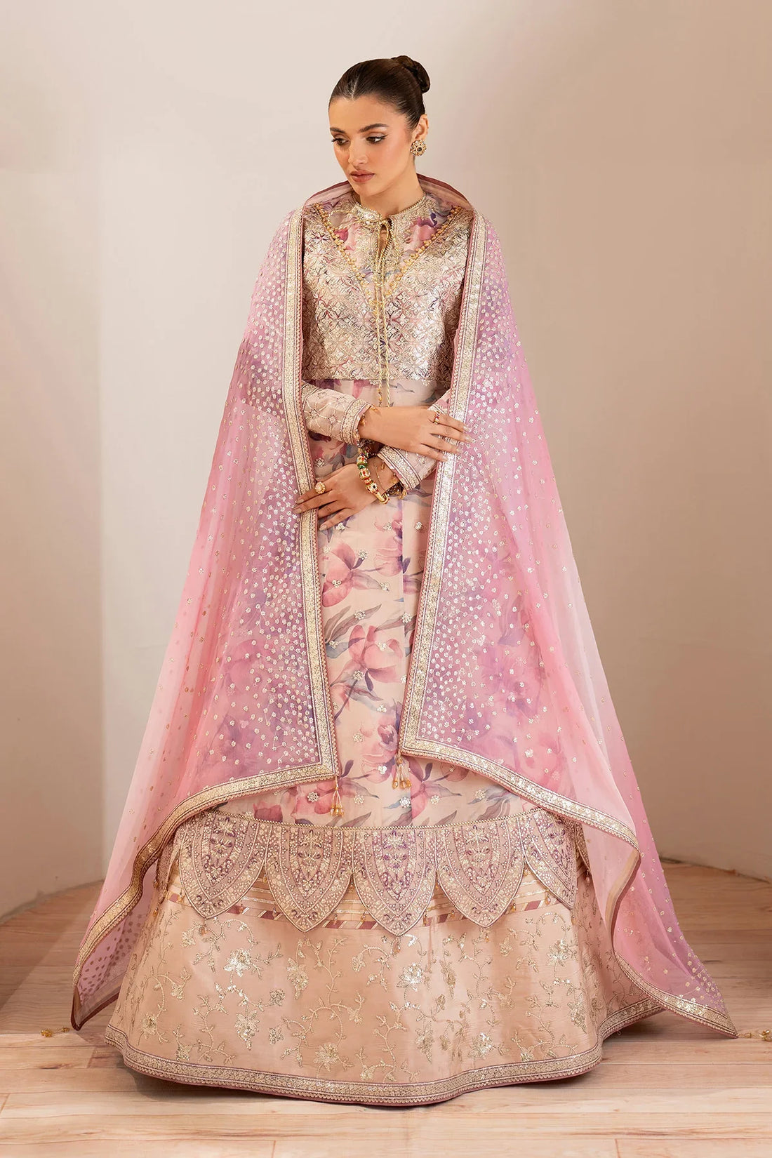 Alizeh | Fleur Embroidered Printed Chiffon | AF-CH-2193-Dina