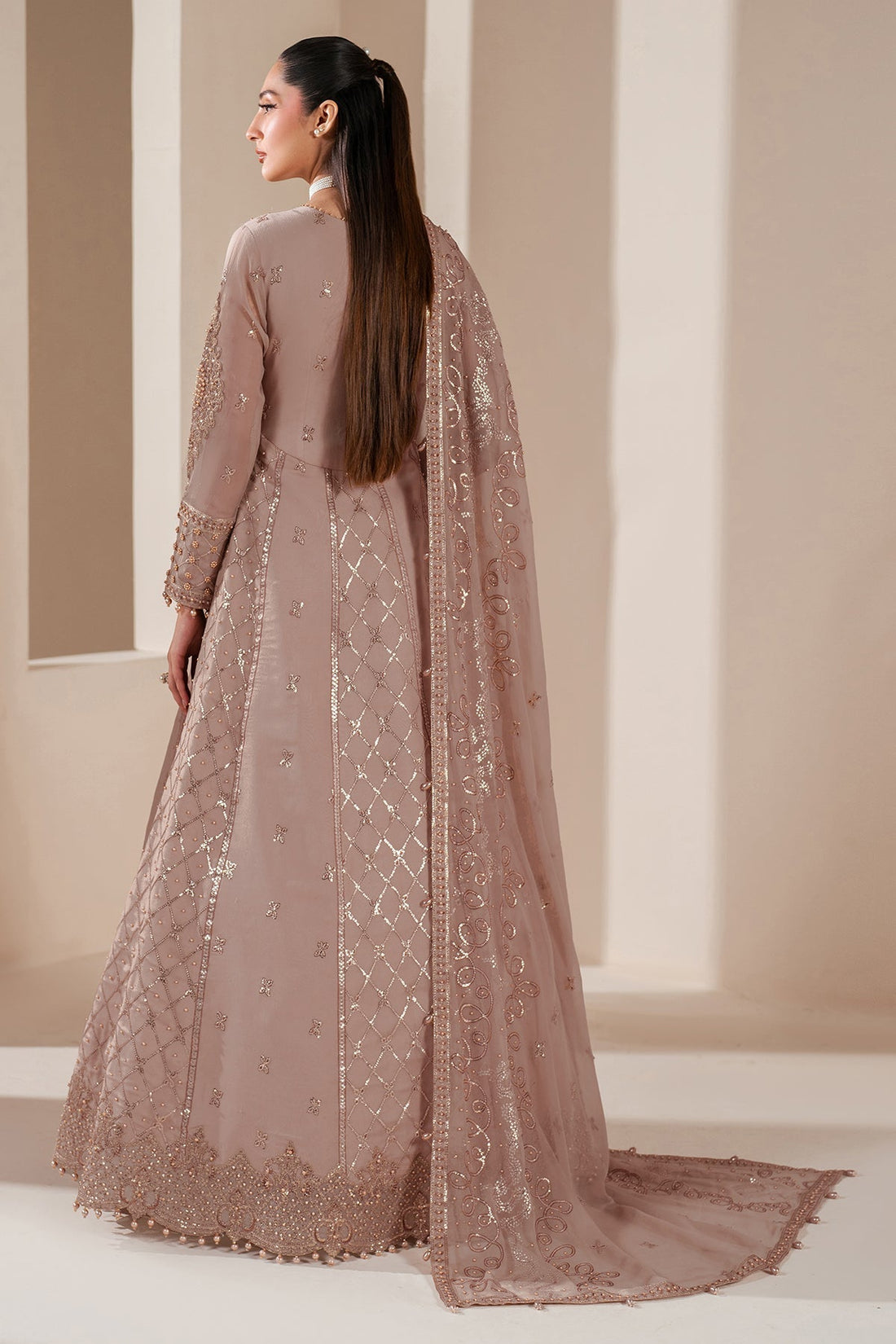 Alizeh | Handcrafted Eid Edit 25 | AF-HM-4031-Saffron - House Of Hania