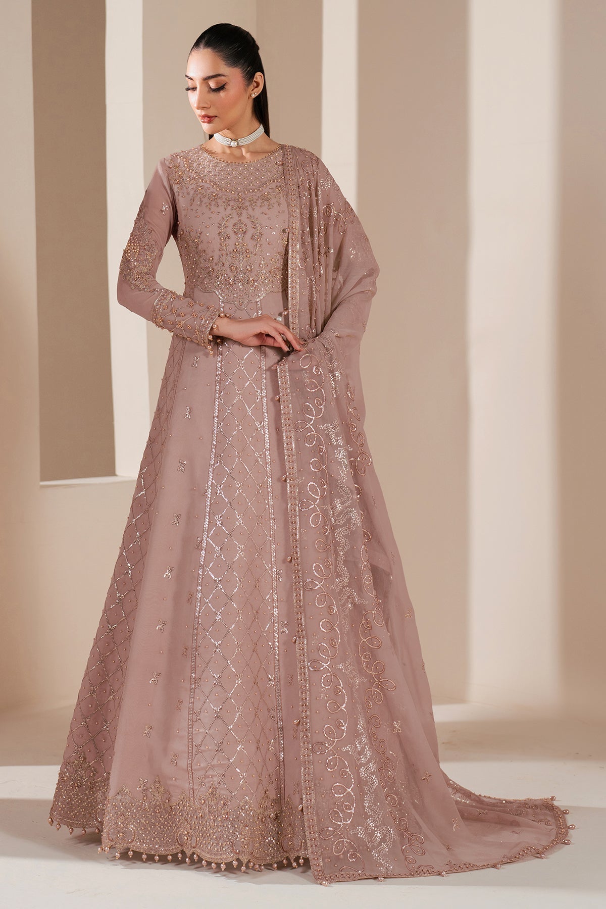 Alizeh | Handcrafted Eid Edit 25 | AF-HM-4031-Saffron - House Of Hania