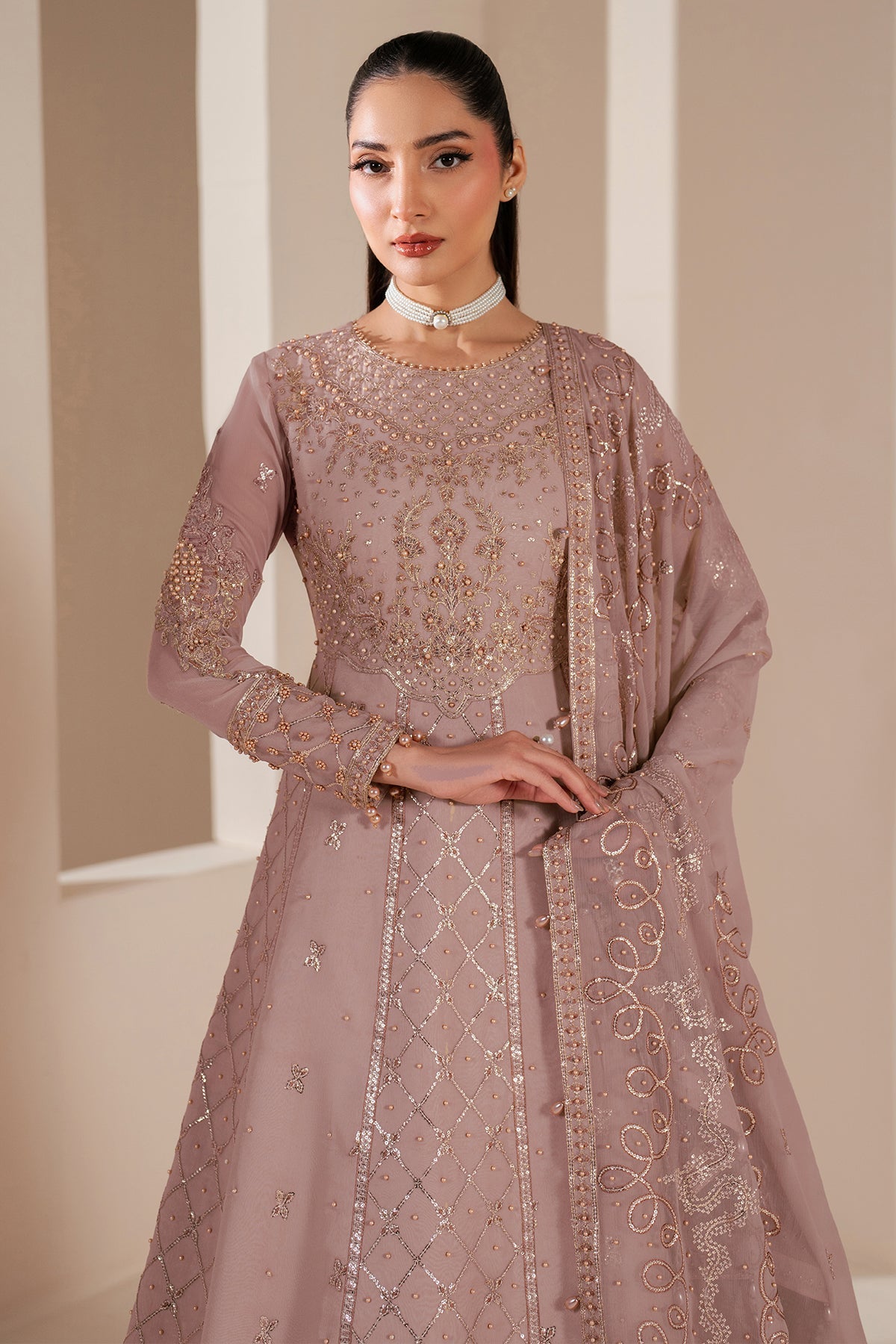 Alizeh | Handcrafted Eid Edit 25 | AF-HM-4031-Saffron - House Of Hania