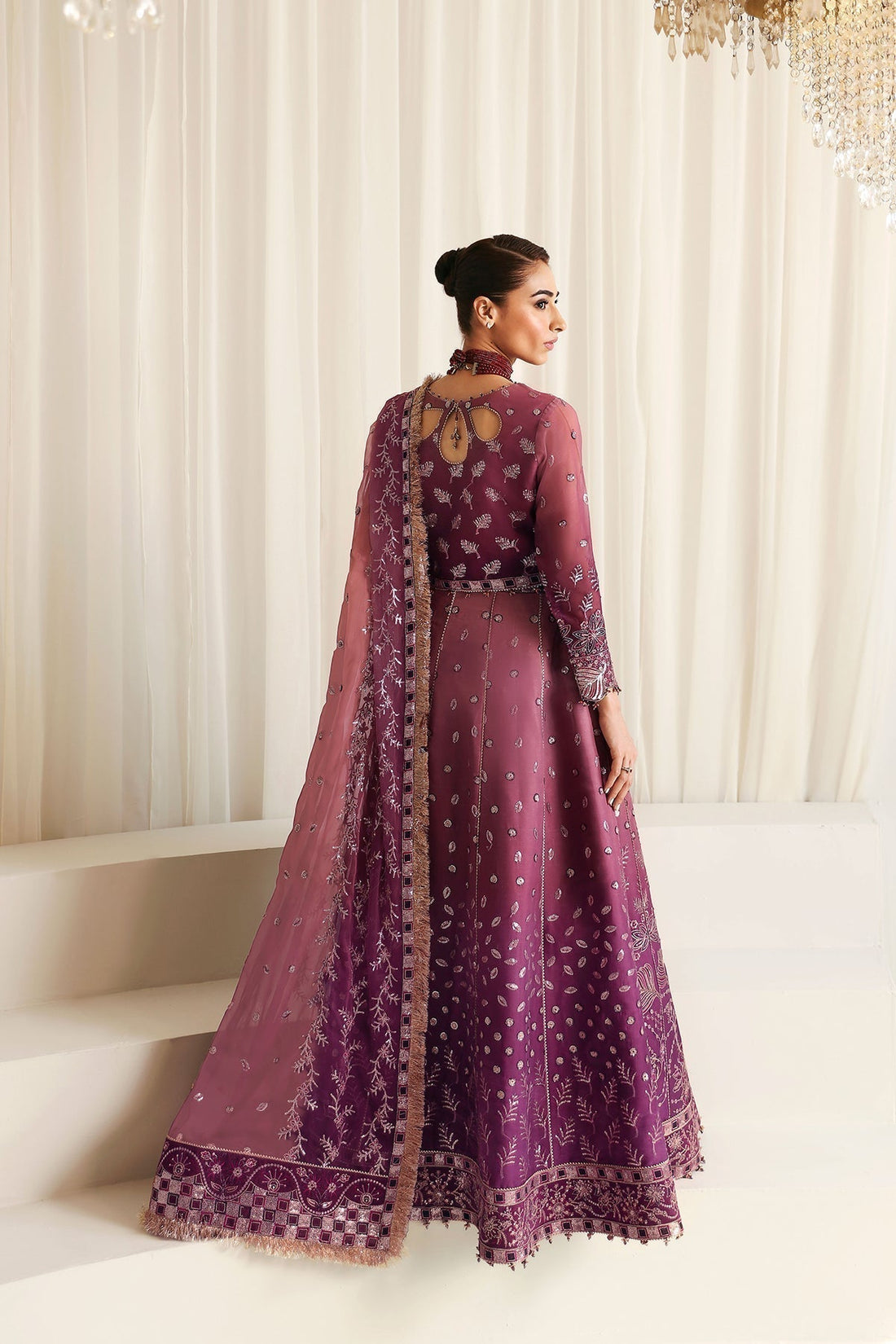 Alizeh | La Ruha Wedding Formals | AF-CH-2178-Opal - House Of Hania
