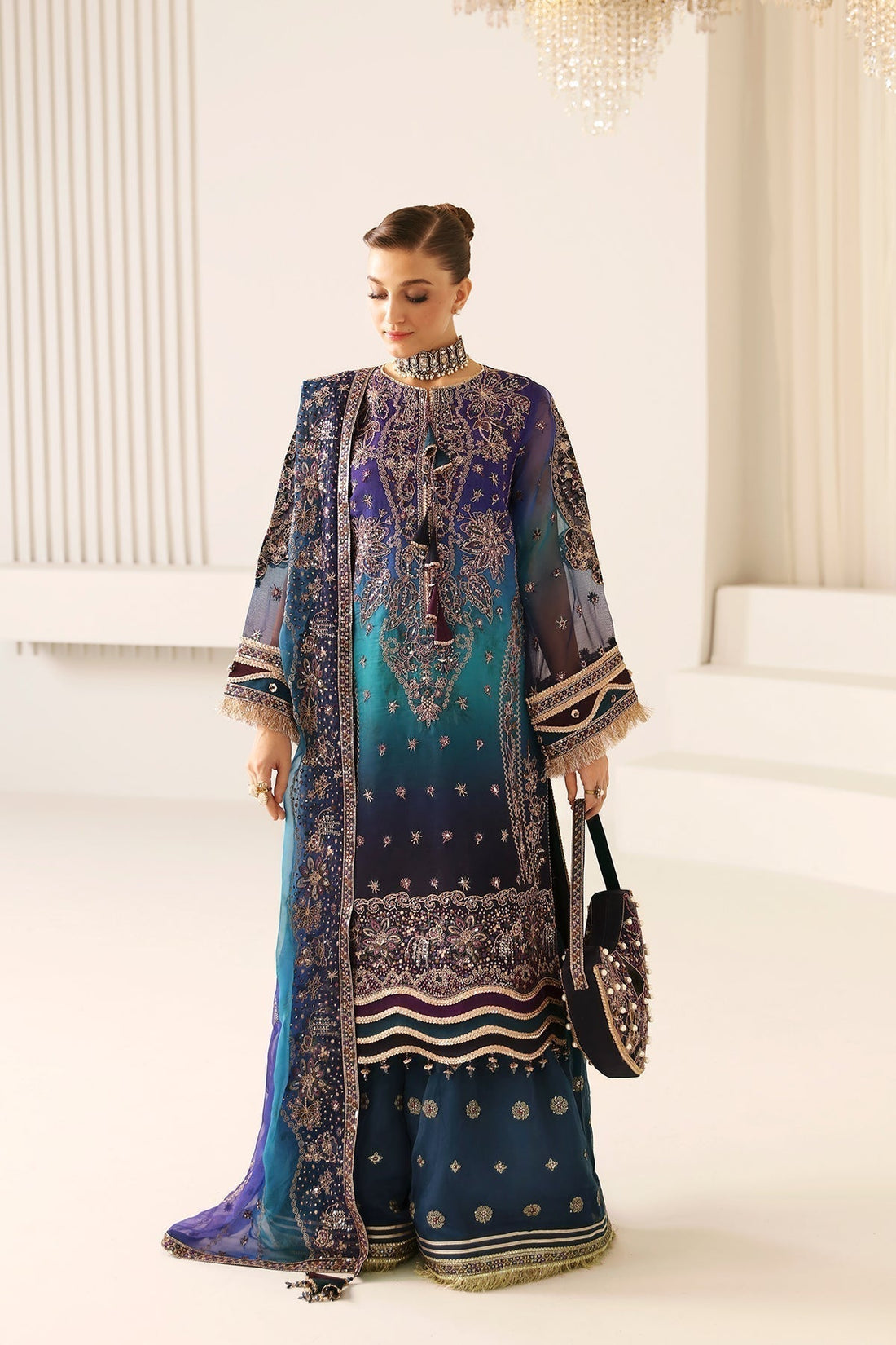 Alizeh | La Ruha Wedding Formals | AF-CH-2182-Oasis - House Of Hania