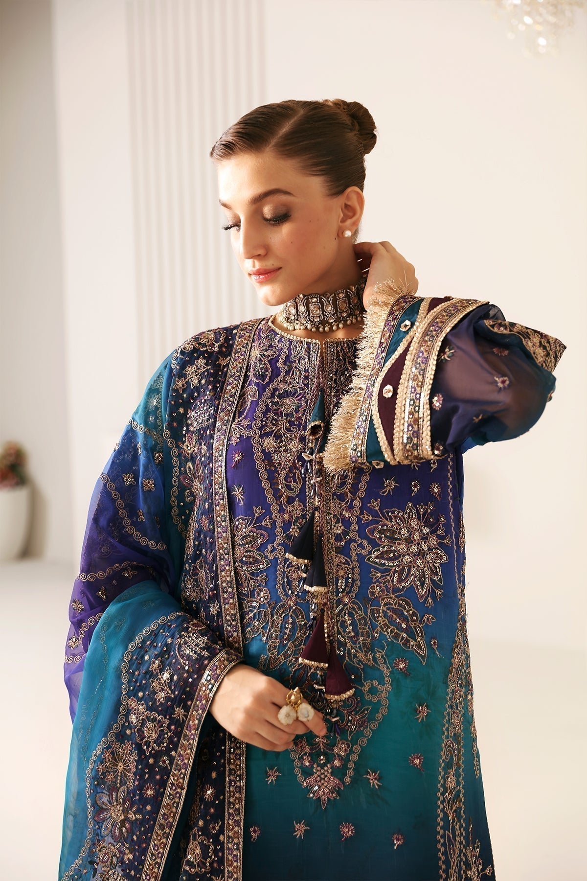 Alizeh | La Ruha Wedding Formals | AF-CH-2182-Oasis - House Of Hania