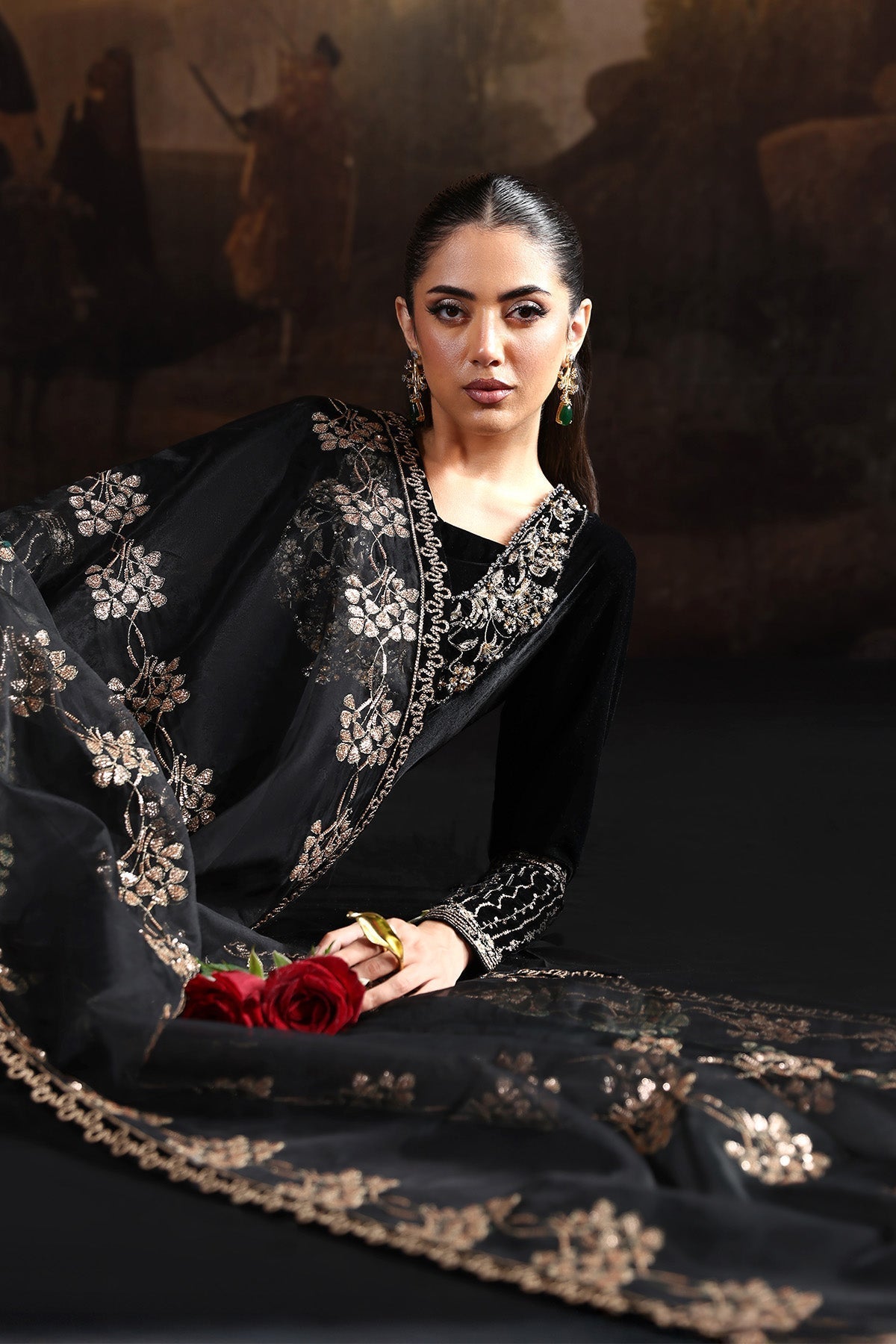 Alizeh | Lamour 25 | AF-VLT-2212-Celeste - House Of Hania