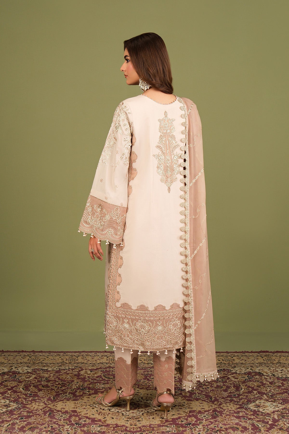 Alizeh | Luxe Raw Silk | AF-RS-10-Castor - House Of Hania