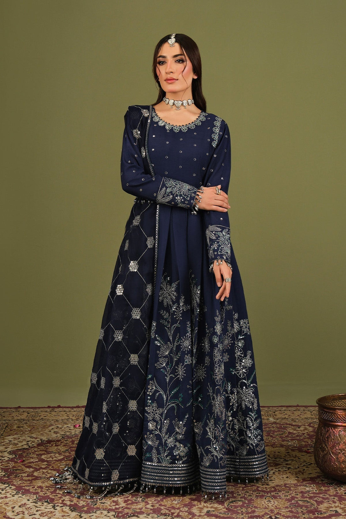 Alizeh | Luxe Raw Silk | AF-RS-11-Abaan - House Of Hania