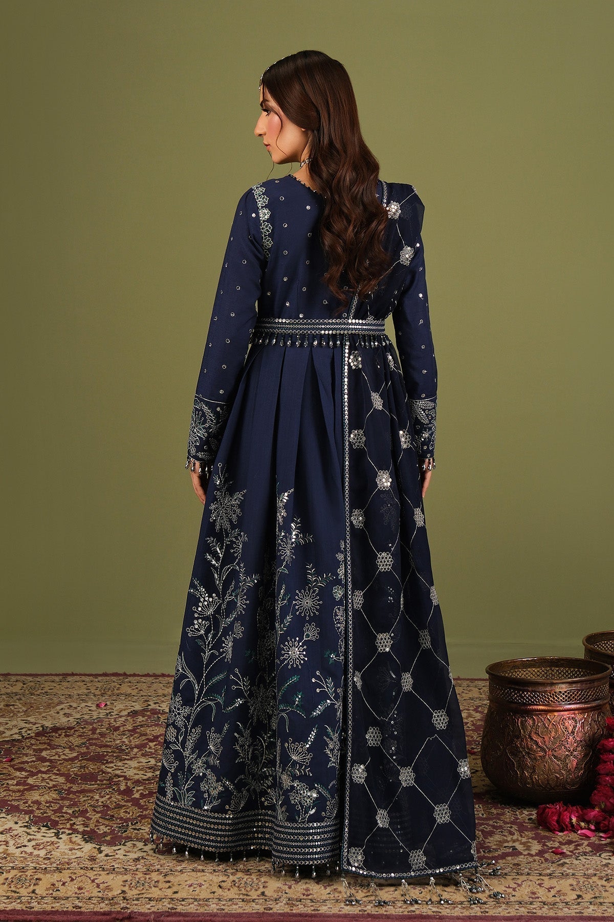 Alizeh | Luxe Raw Silk | AF-RS-11-Abaan - House Of Hania