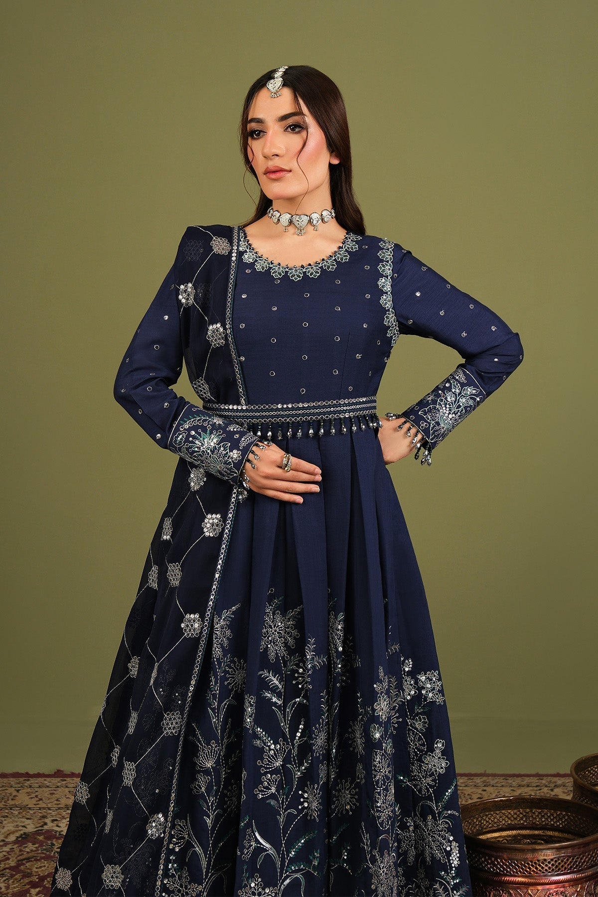 Alizeh | Luxe Raw Silk | AF-RS-11-Abaan - House Of Hania