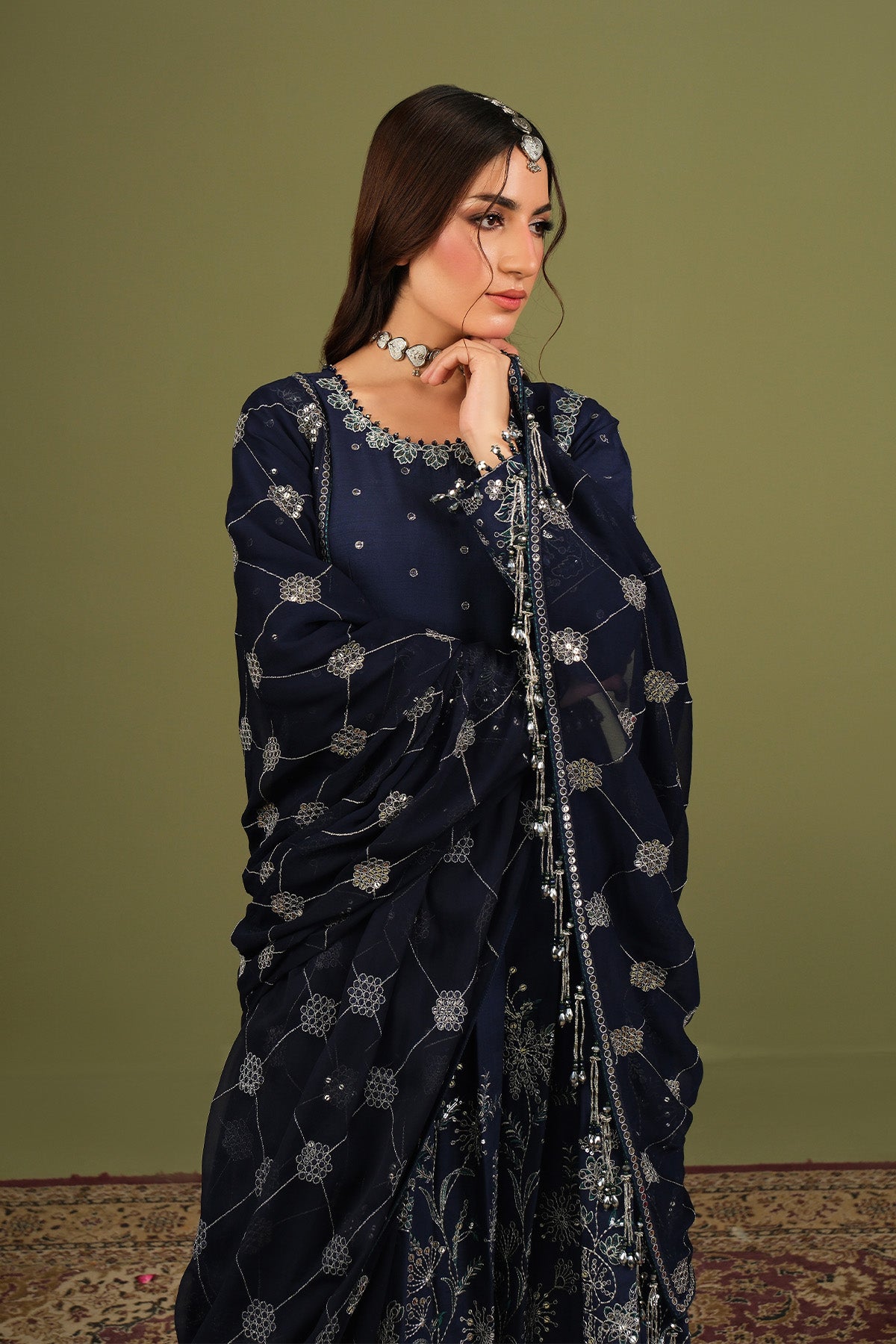 Alizeh | Luxe Raw Silk | AF-RS-11-Abaan - House Of Hania