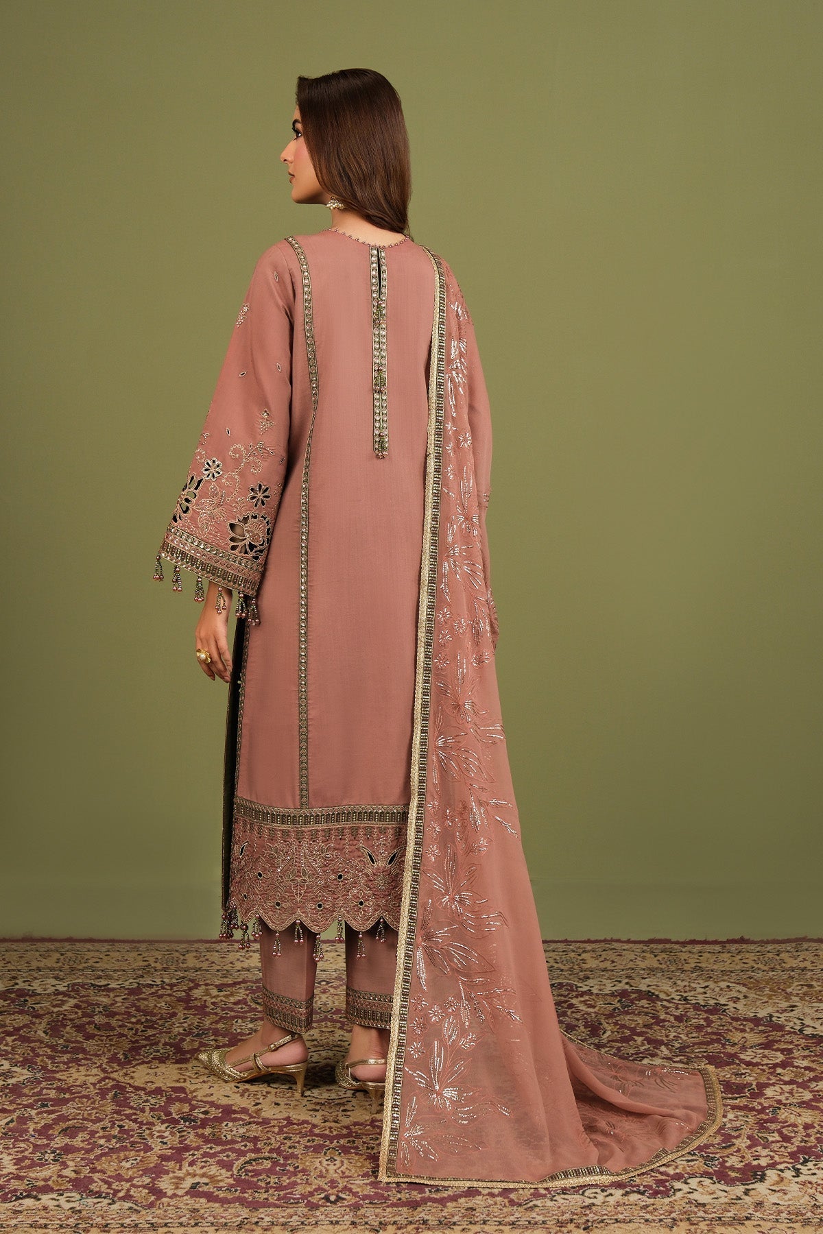 Alizeh | Luxe Raw Silk | AF-RS-12-Vesper - House Of Hania