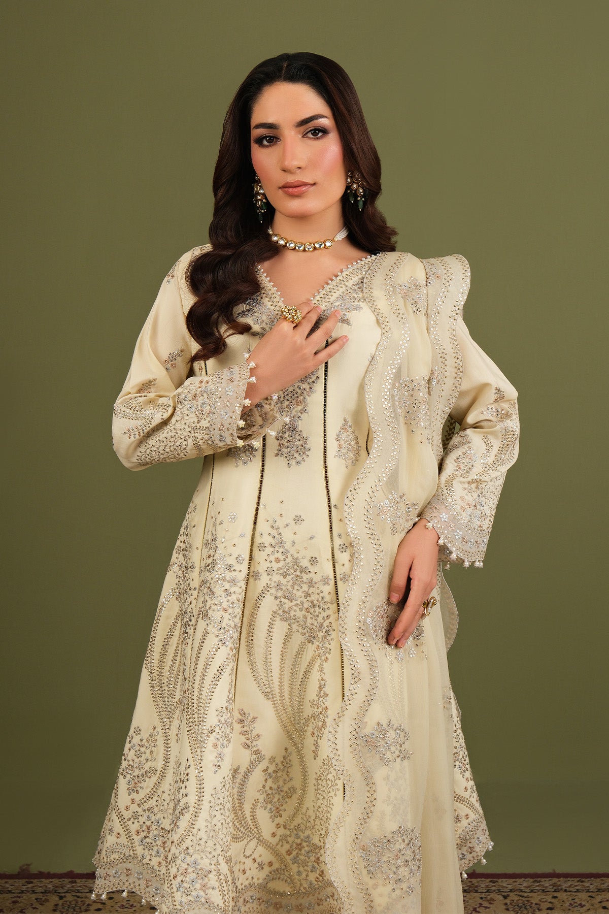 Alizeh | Luxe Raw Silk | AF-RS-13-Emily - House Of Hania