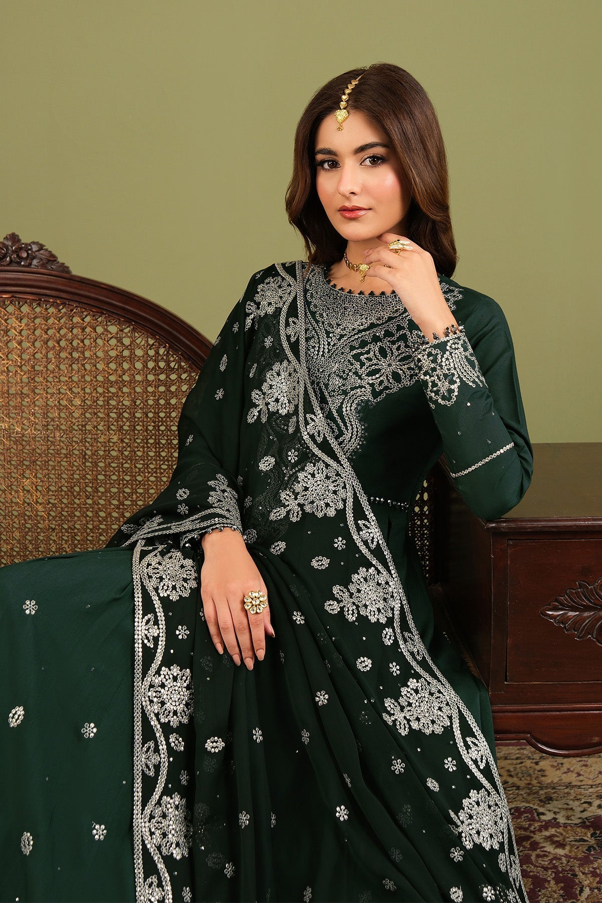 Alizeh | Luxe Raw Silk | AF-RS-14-Alice - House Of Hania