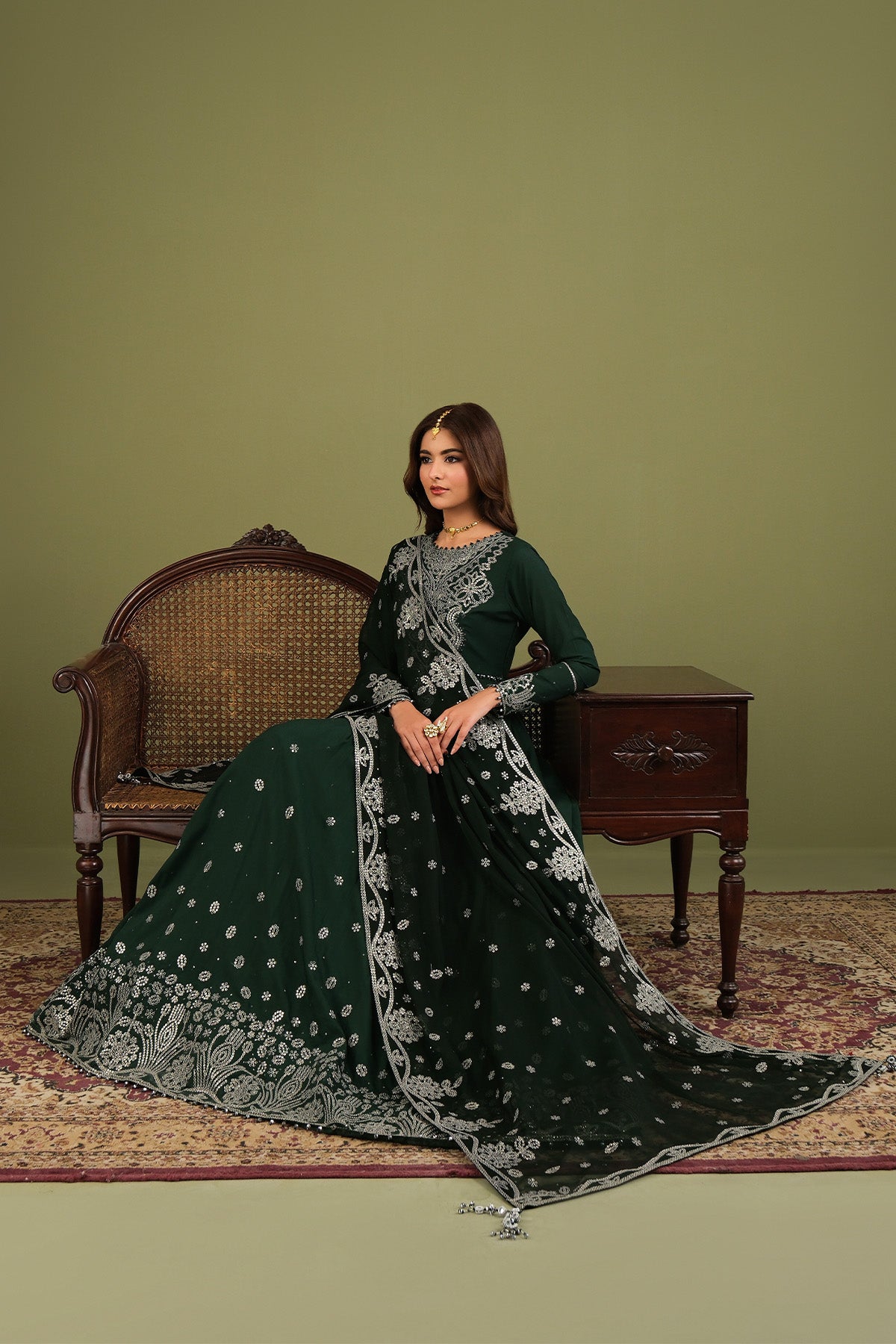 Alizeh | Luxe Raw Silk | AF-RS-14-Alice - House Of Hania