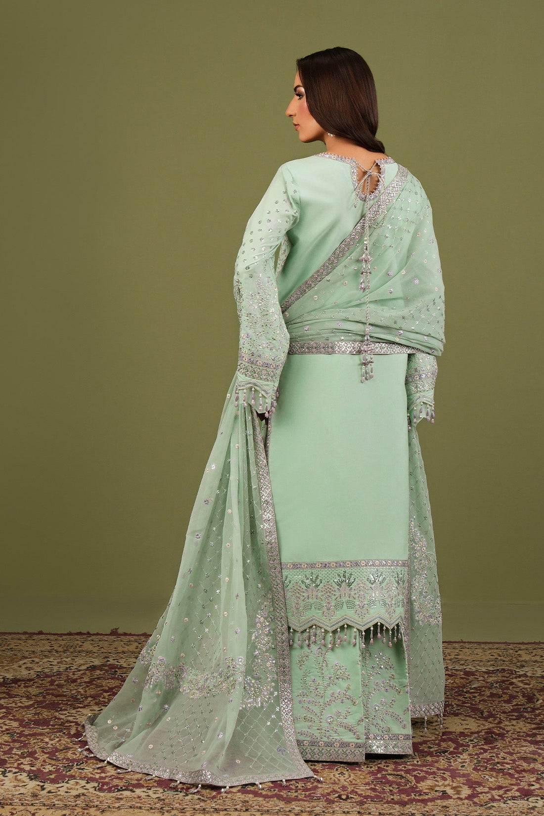 Alizeh | Luxe Raw Silk | AF-RS-15-Pearly - House Of Hania