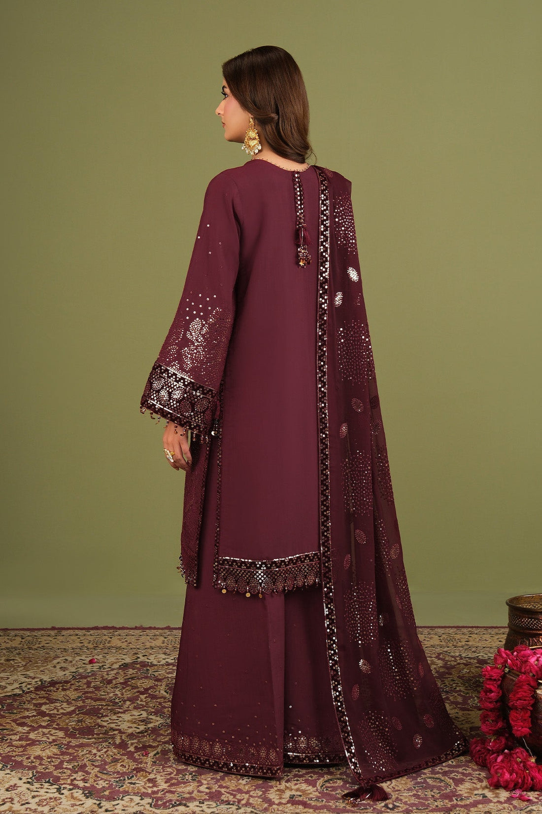 Alizeh | Luxe Raw Silk | AF-RS-16-Almas - House Of Hania