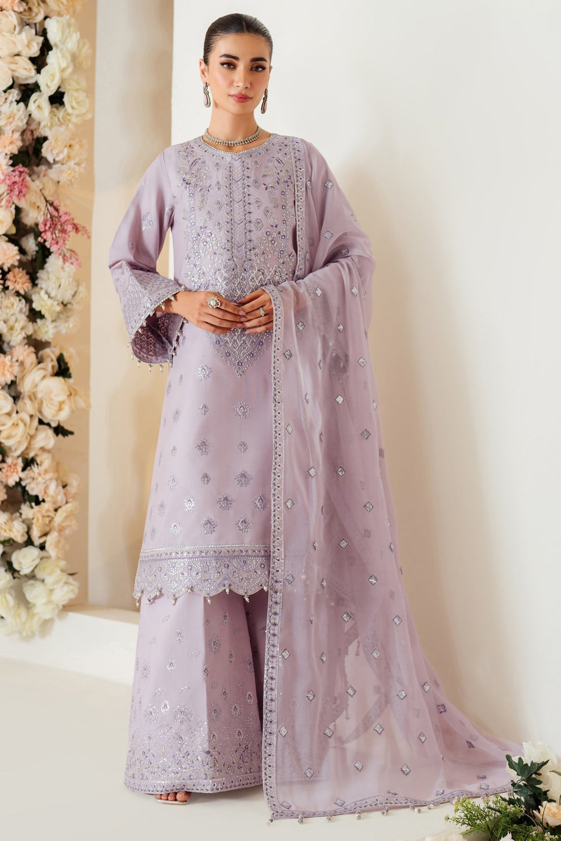 Alizeh | Luxury Raw Silk | AF-RS-02-BERRY - House Of Hania