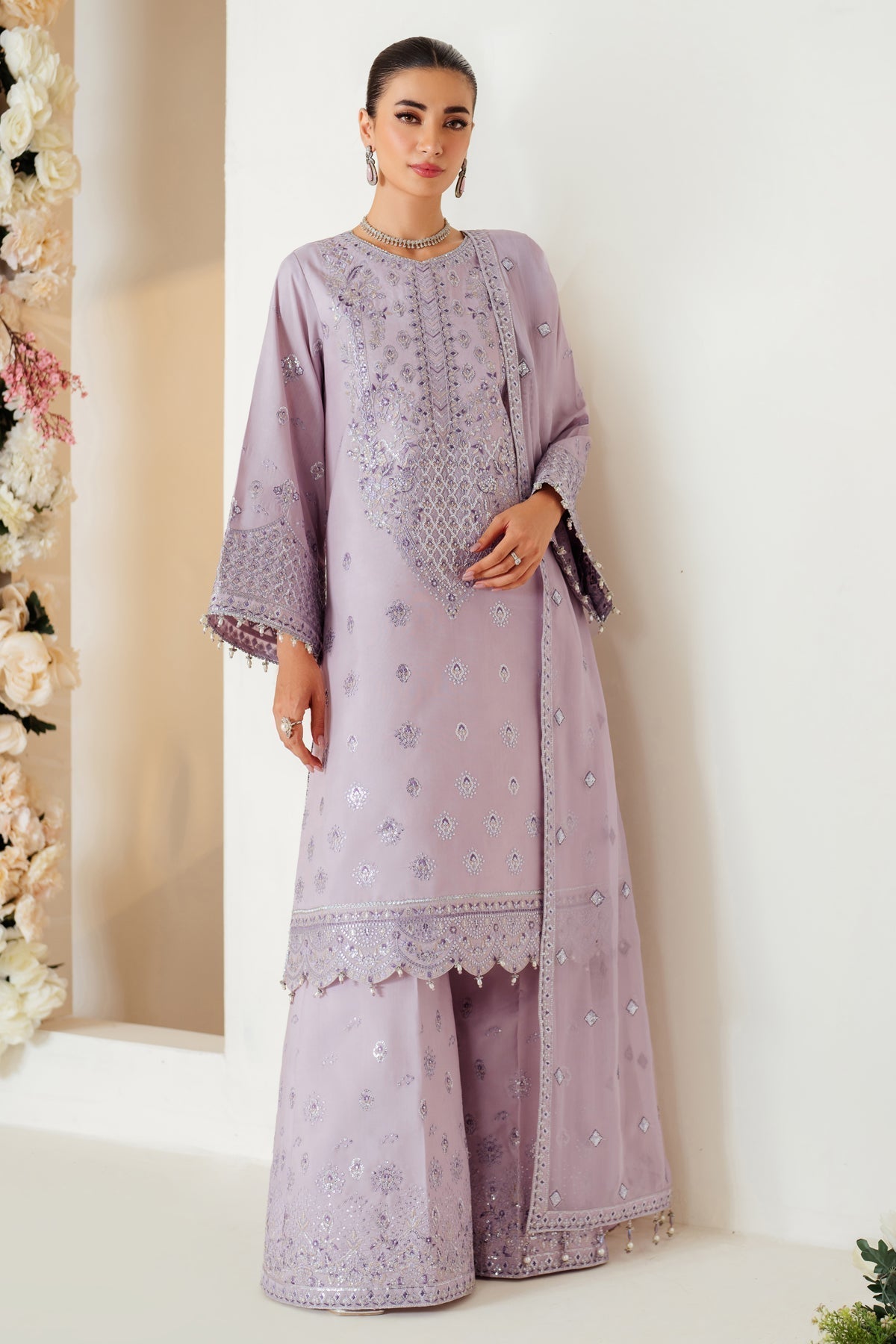 Alizeh | Luxury Raw Silk | AF-RS-02-BERRY - House Of Hania