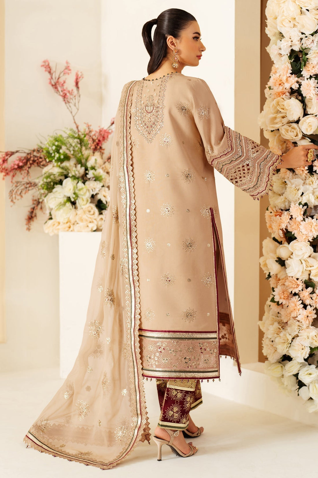 Alizeh | Luxury Raw Silk | AF-RS-06-OAK - House Of Hania