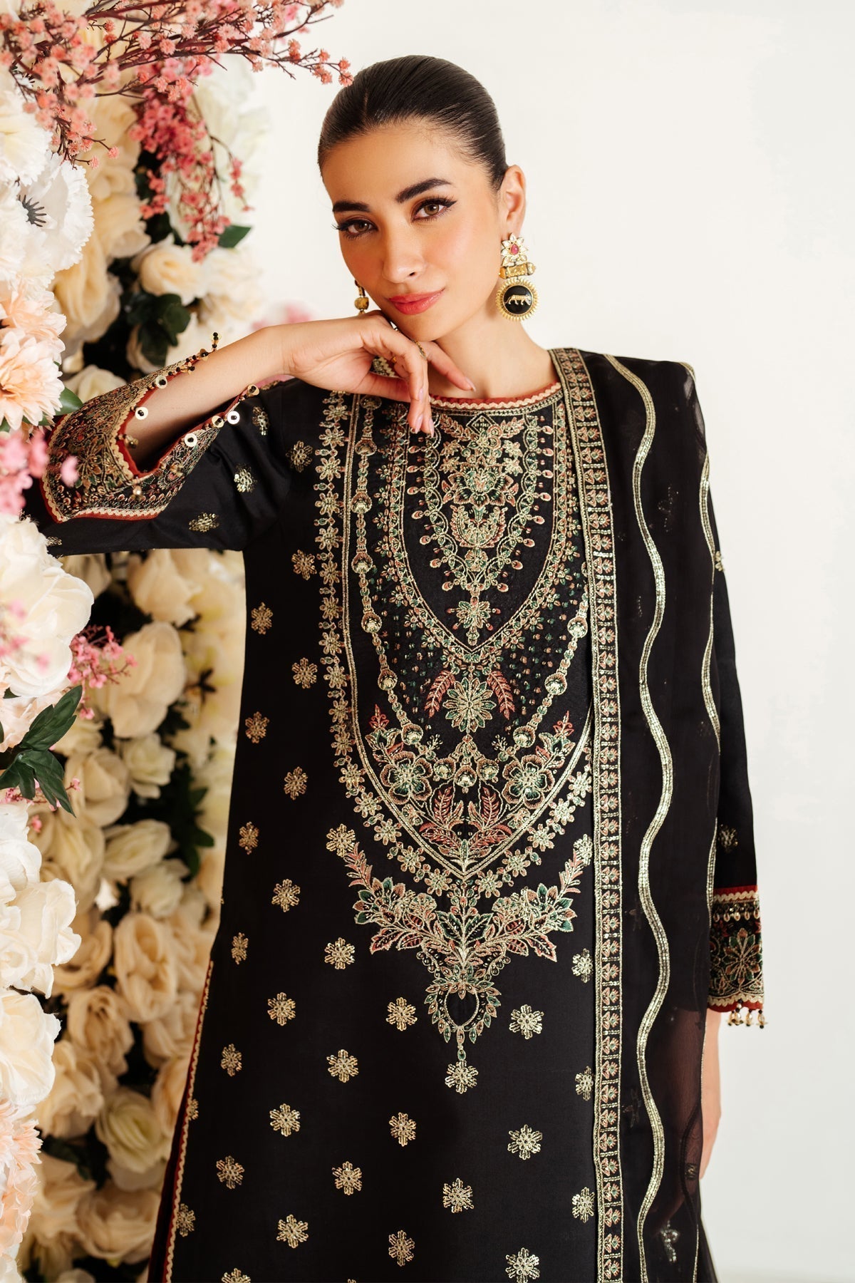 Alizeh | Luxury Raw Silk | AF-RS-07-GALE - House Of Hania