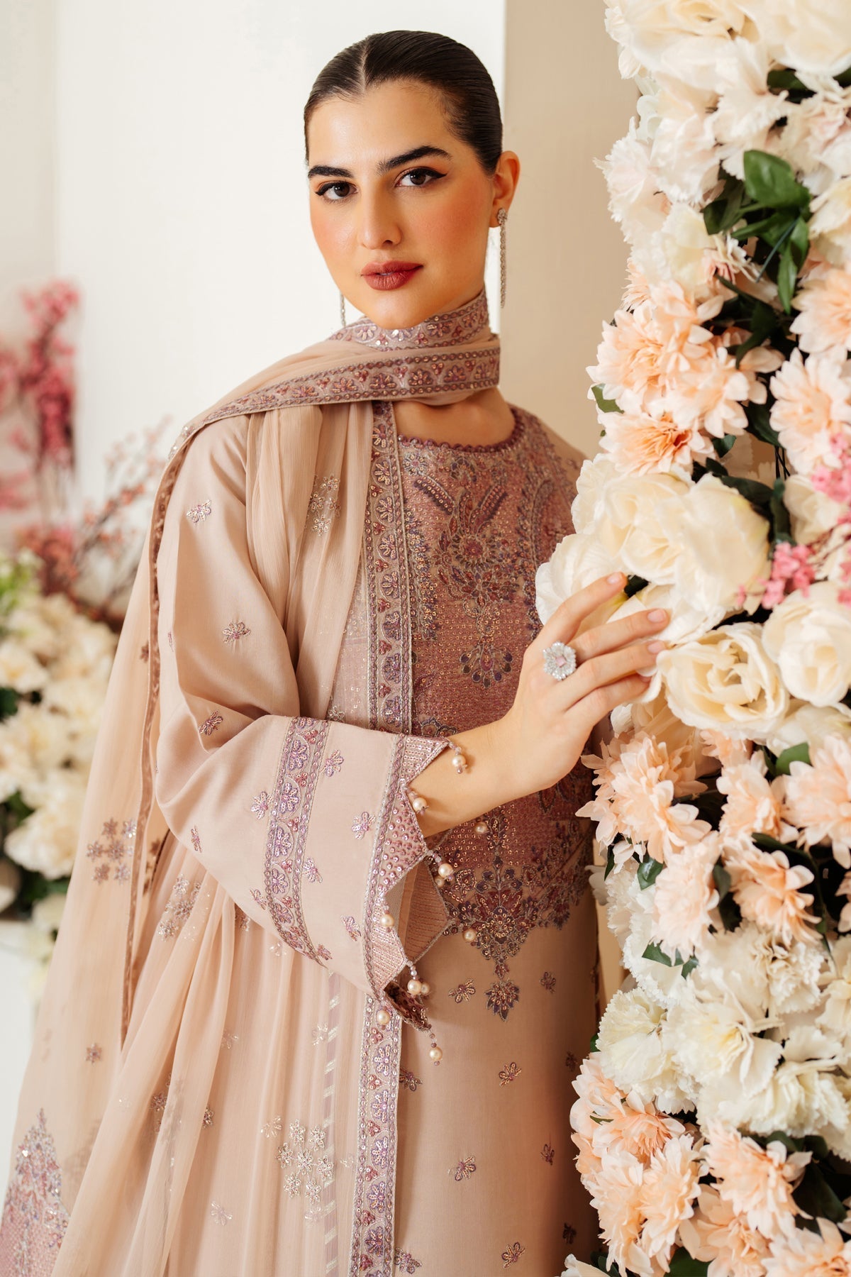 Alizeh | Luxury Raw Silk | AF-RS-08-TAFFY - House Of Hania