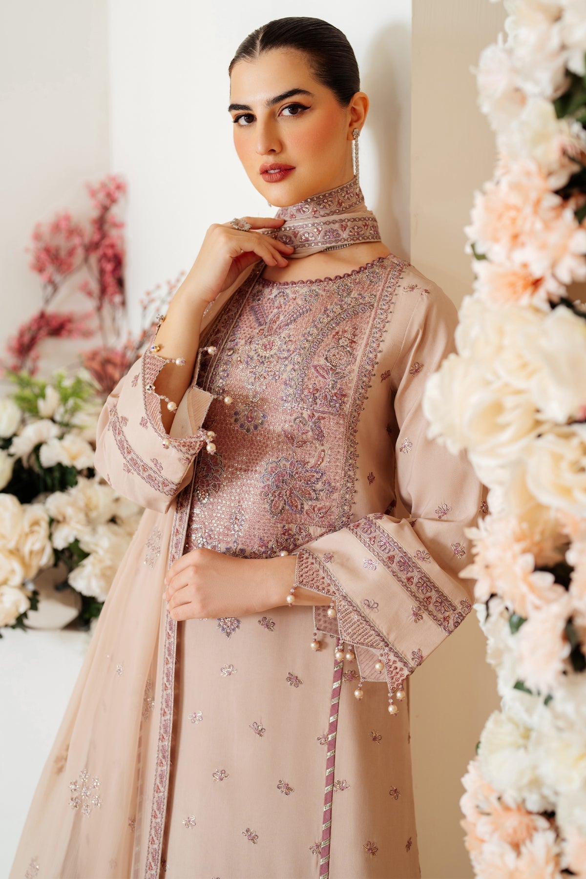 Alizeh | Luxury Raw Silk | AF-RS-08-TAFFY - House Of Hania