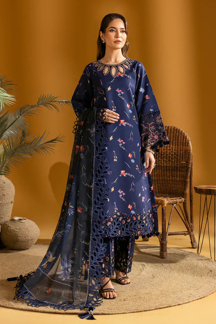 Alizeh | Maahi Embroidered Lawn | Iris - House Of Hania