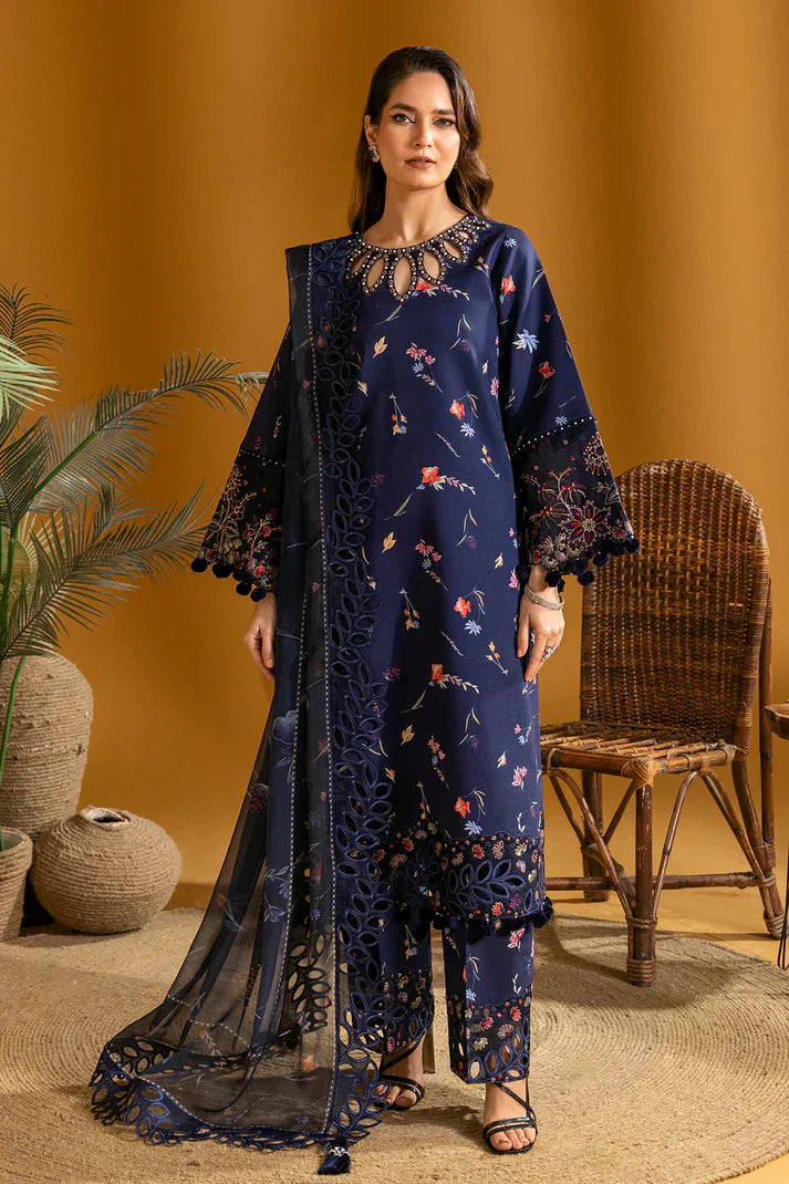 Alizeh | Maahi Embroidered Lawn | Iris - House Of Hania