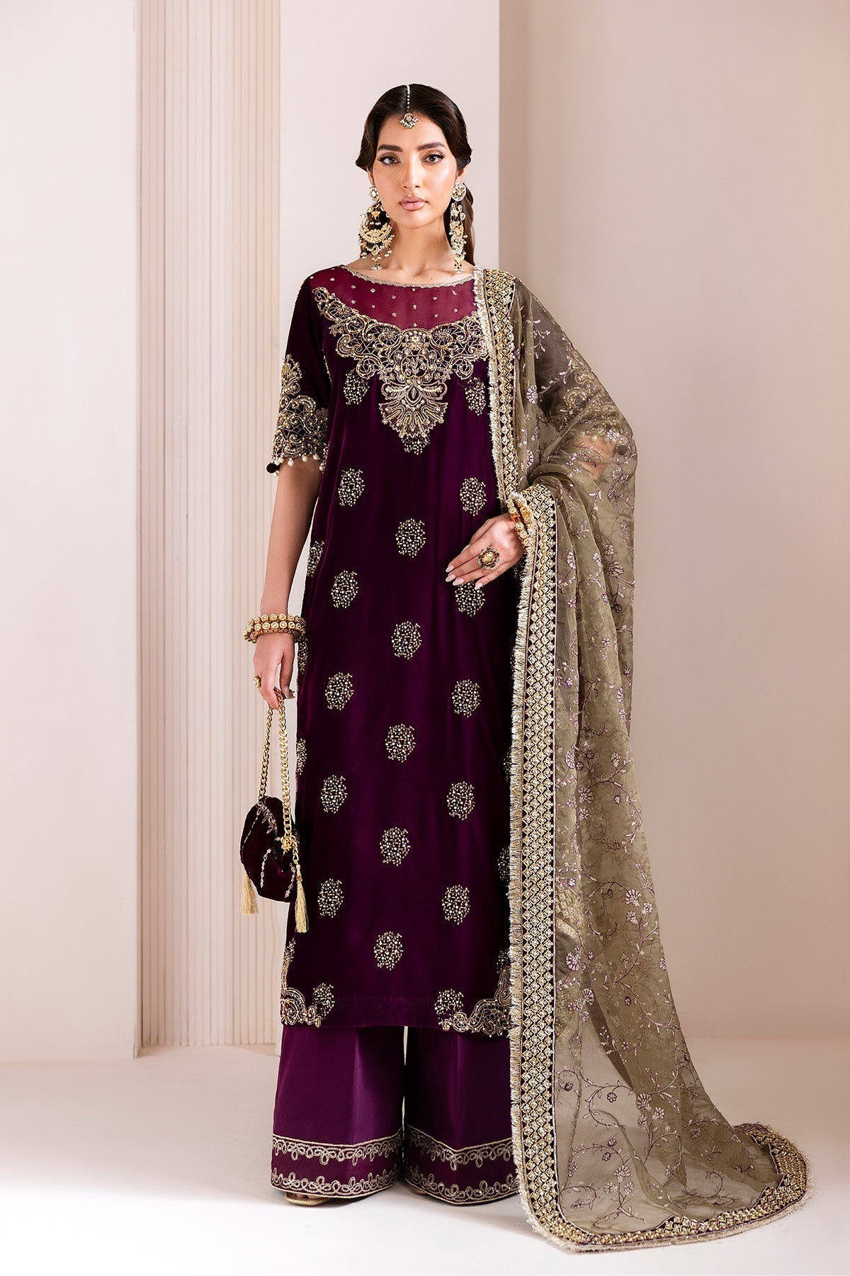 Alizeh | Makhmal Luxury Velvet Edit | Zarlish - House Of Hania