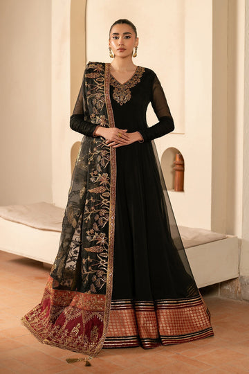 Alizeh | Ready to wear | Black Dress 3 piece - RTW1025 - House Of Hania
