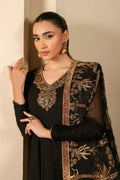 Alizeh | Ready to wear | Black Dress 3 piece - RTW1025 - House Of Hania