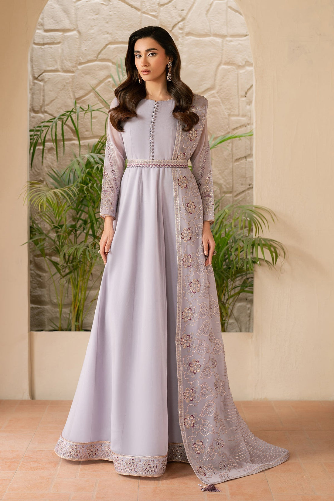Alizeh | Ready to wear | Lilac Dress 3 piece - RTW1028 - House Of Hania
