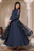 Alizeh | Ready to wear | Navy Blue 3 piece - RTW1012 - House Of Hania