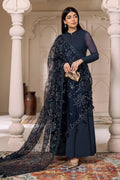 Alizeh | Ready to wear | Navy Blue 3 piece - RTW1012 - House Of Hania