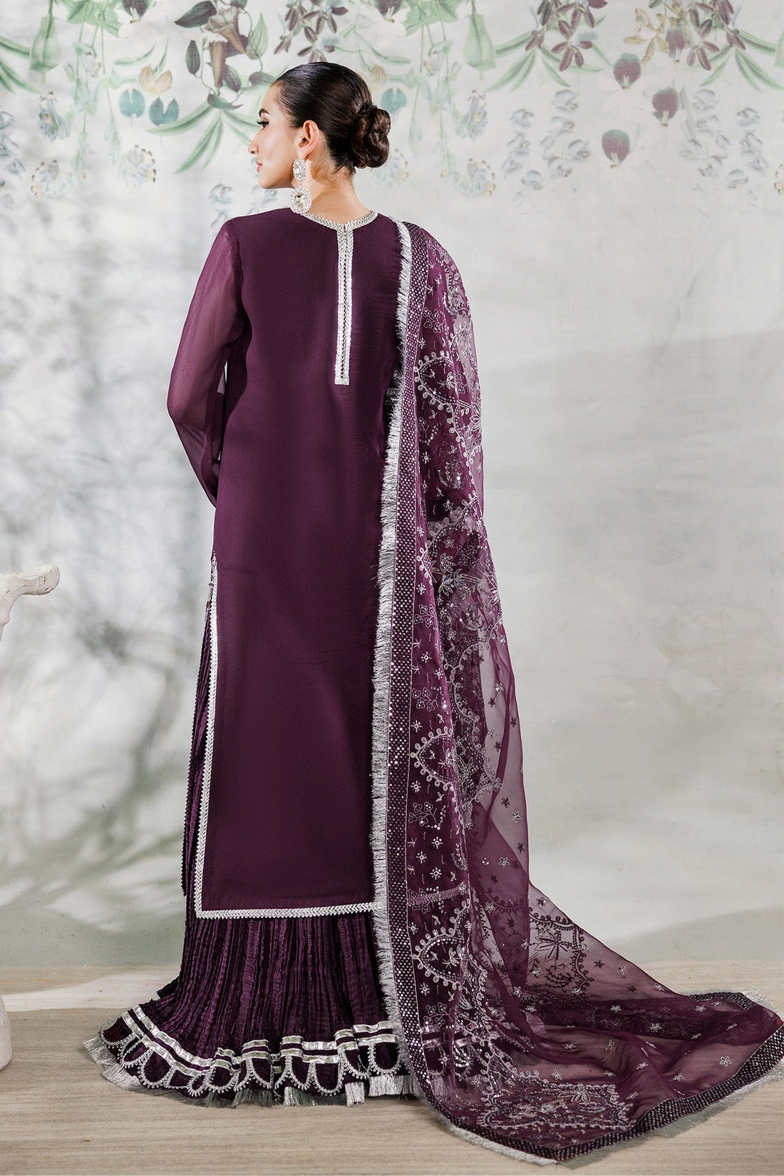 Alizeh | Ready to wear | Purple Dress 3 piece - RTW1023 - House Of Hania