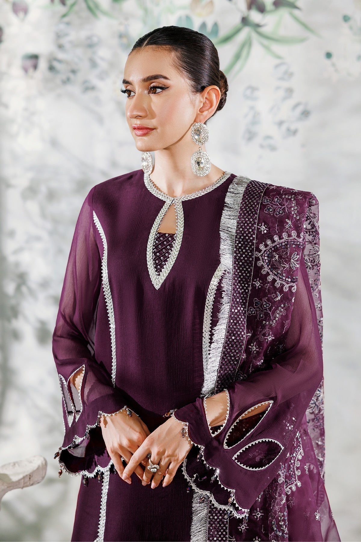 Alizeh | Ready to wear | Purple Dress 3 piece - RTW1023 - House Of Hania